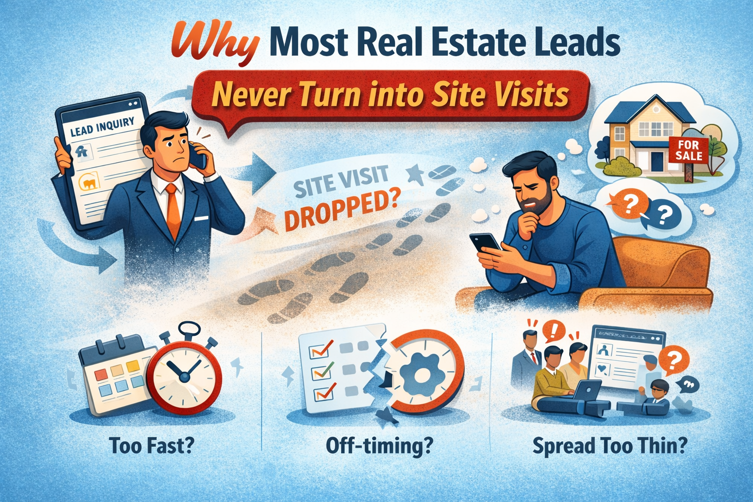 Why most real estate leads never turn into site visits